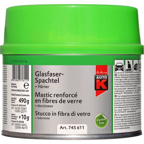 Mastic Renforc Fibres De Verre Auto K G Norauto