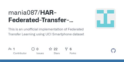 GitHub Mania087 HAR Federated Transfer Learning In Pytorch This Is