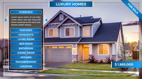 Real Estate Slideshow After Effects Template FilterGrade