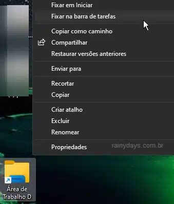 Como Fixar Uma Pasta Espec Fica Na Barra De Tarefas Do Windows