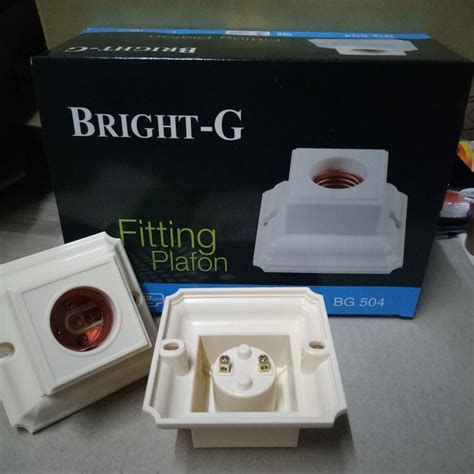 Jual Fitting Plafon Fitting Persegi Bright G Shopee Indonesia