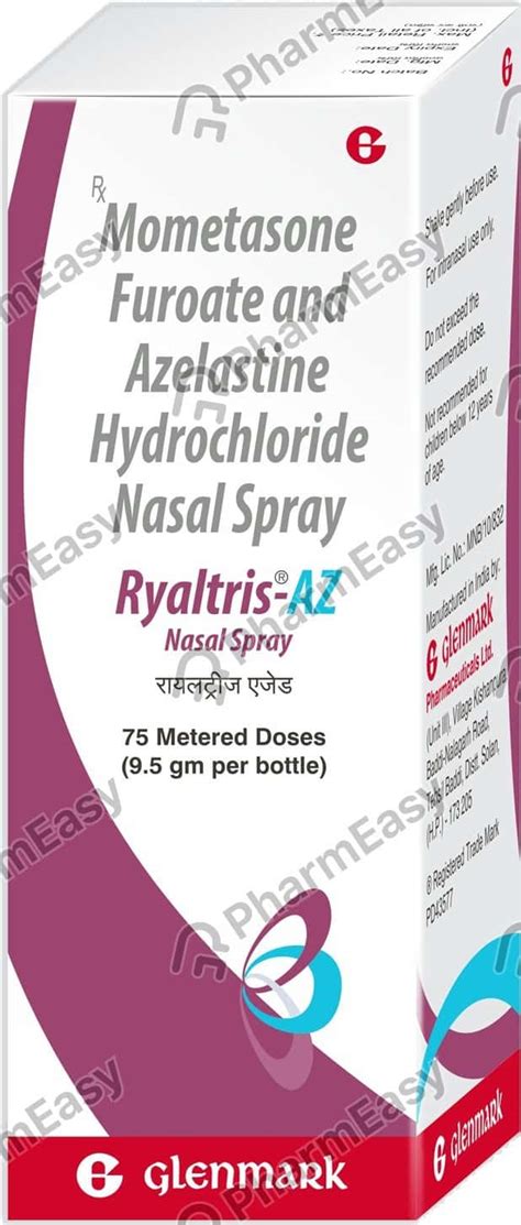 Ryaltris Az Bottle Of 75md Nasal Spray Uses Side Effects Price