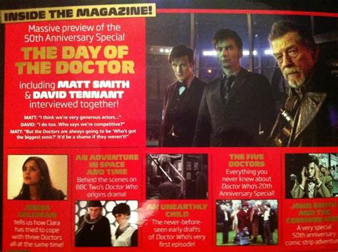 Sneak Peek Doctor Who Magazine 50th Anniversary Edition