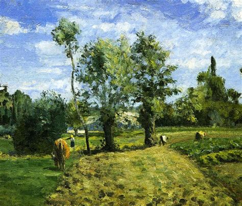 Spring Morning, Pontoise 1874 Painting | Camille Pissarro Oil Paintings