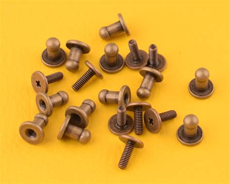 20 Sets Iron Rivet Studs78mm Screw Rivets Rivets Studs For Etsy