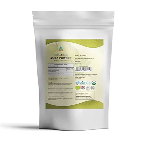 Herbal Hills Organic Amla Powder Indian Gooseberry Emblica Officinalis