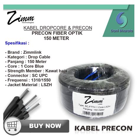 Jual Kabel Dropcore Ftth Precon Core Seling Meter Zimmlink M