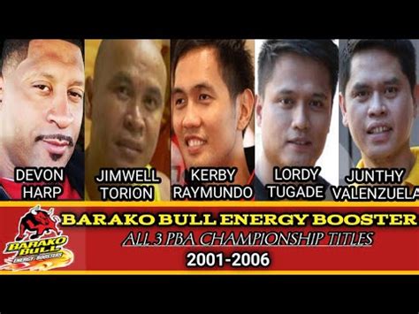 BARAKO BULL ENERGY BOOSTERS ALL 3 PBA CHAMPIONSHIP TITLE From 2001