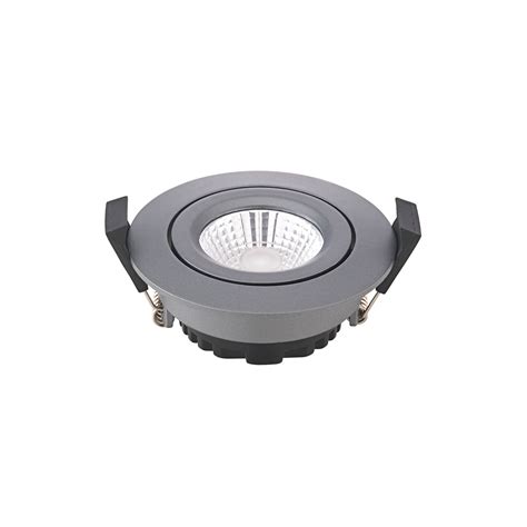 Led Recessed Ceiling Spot Diled Ø 85cm 6w Dim To Warm Anthracite Uk