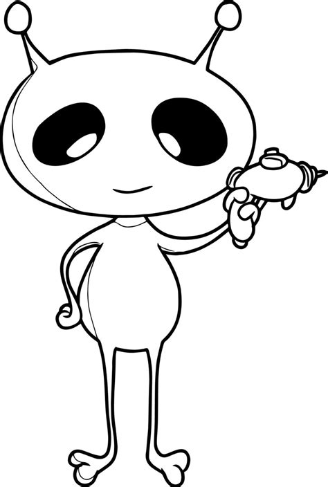 Alien Coloring Pages Pictures Free Printable