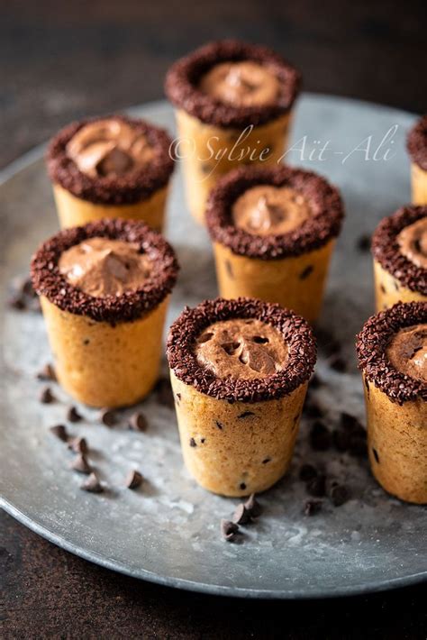 Cookies Shot Et Mousse Au Chocolat Amuses Bouche Dessert