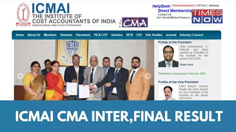 Icmai Result Dec Cma Inter Final Result Today On Icmai In