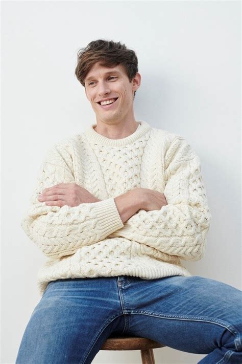 Unisex Aran Merino Crew Neck