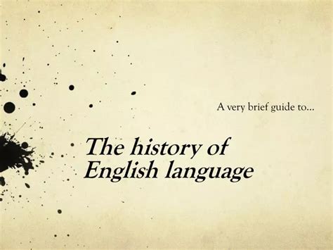 History Of English Language Powerpoint Design Talk