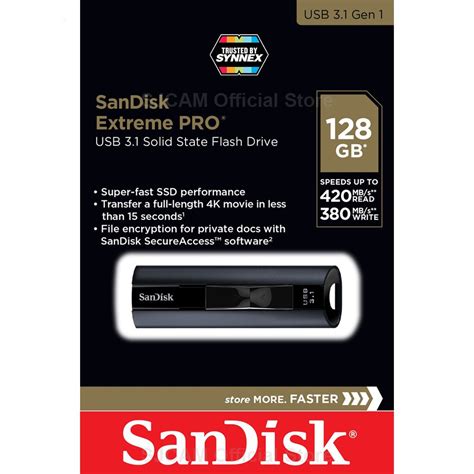 Sandisk Extreme Pro Usb Solid State Flash Drive Gb Speed R W