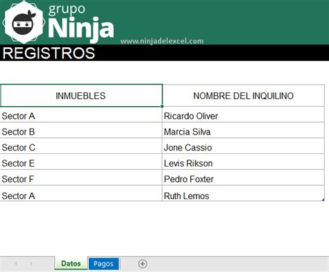 Plantilla Para Control De Alquiler De Inmuebles En Excel Ninja Del Excel