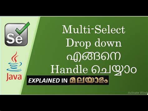 How To Handle Multiselect Dropdown By Select Classi Drop Down Handling