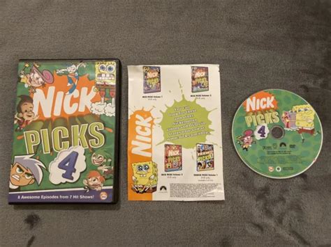 Nick Picks Vol Four Nickelodeon Dvd Spongebob Jimmy Neutron