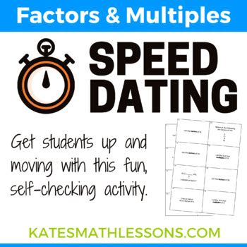 Factors And Multiples Fun Group Activity By Kate S Math Lessons Tpt