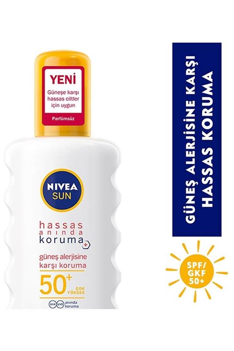 Nivea Sun Hassas An Nda Koruma G Ne Alerjisine Kar G Ne Spreyi