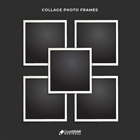 Download Instant Collage Photo Frames Vector Mockup | CorelDraw Design ...