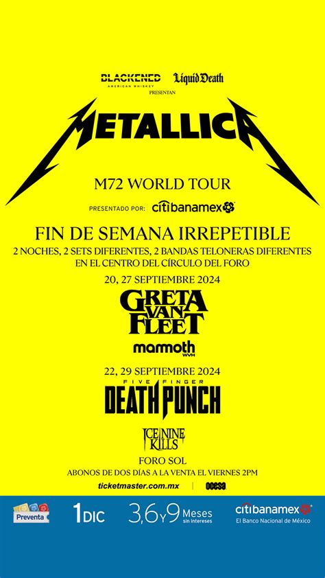 Metallica Vuelve A México