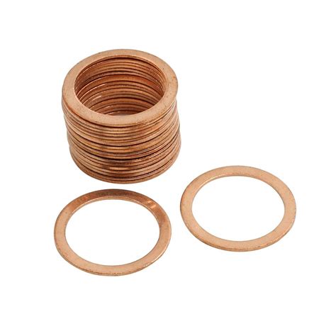 Amazon X AUTOHAUX 20 Pcs 22mm Inner Dia Copper Washers Flat