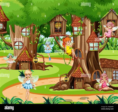 Leaves Fairies Stock Vector Images Alamy