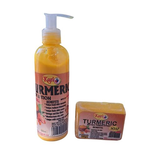 Ml Kazi Turmeric Body Lotion And G Kazi Turmeric Soap Shop