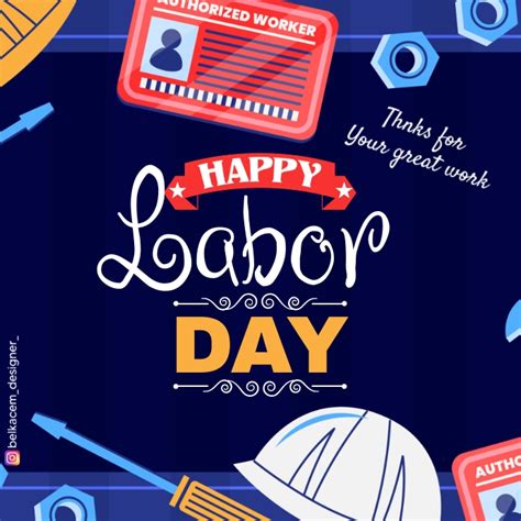 Happy Labor Day Instagram Post Template Postermywall