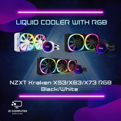 Nzxt Kraken X53 X63 X73 Rgb Black White Aio Cpu Cooler Lazada Singapore