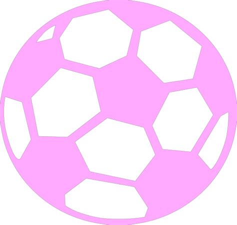 Pink Soccer Ball Clip Art at Clker.com - vector clip art online ...