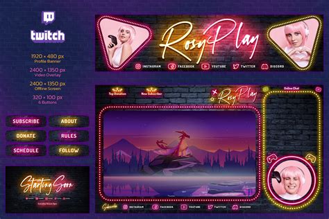 Neon Gaming Twitch Graphic By Sko4 Creative Fabrica