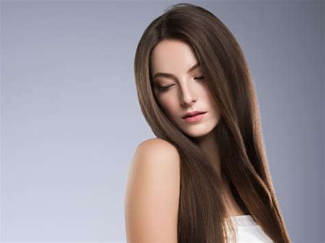 Premium Photo Hair Beauty Woman Portrait Beautiful Makeup Natural Brunette