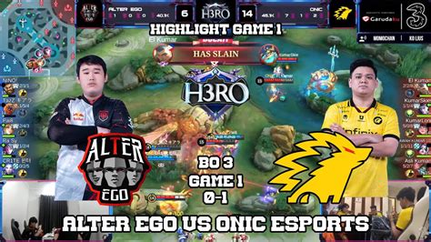 HIGHLIGHT ONIC VS ALTER EGO FINAL UPPER BRACKET PLAYOFF BO 3 GAME