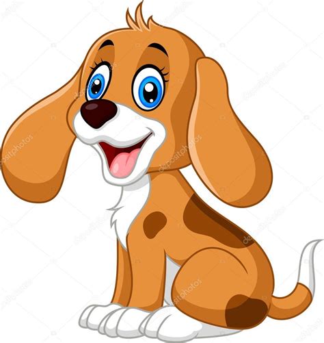 Cute little dog cartoon — Stock Vector © dreamcreation01 #123667288