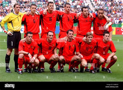 Soccer Fifa World Cup 2002 Group H Tunisia V Belgium Hi Res Stock