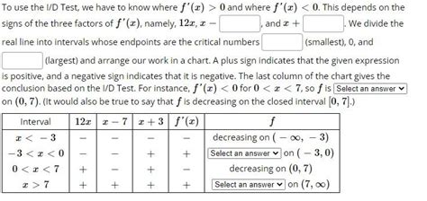 Solved Find Where The Function F X 3x4−16x3−126x2 2 Is