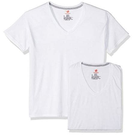 Hanes - Men's Hanes UBT2W4 Ultimate Comfortblend V-Neck T-Shirts - 4 Pack (White XL) - Walmart ...