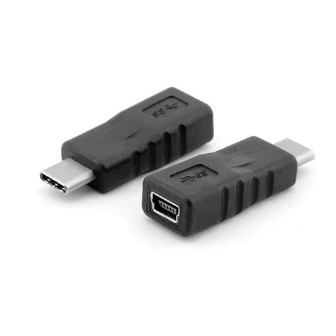 Mini Usb To Usb C Adapter Mini Usb Female To Usb C Male Convert Char