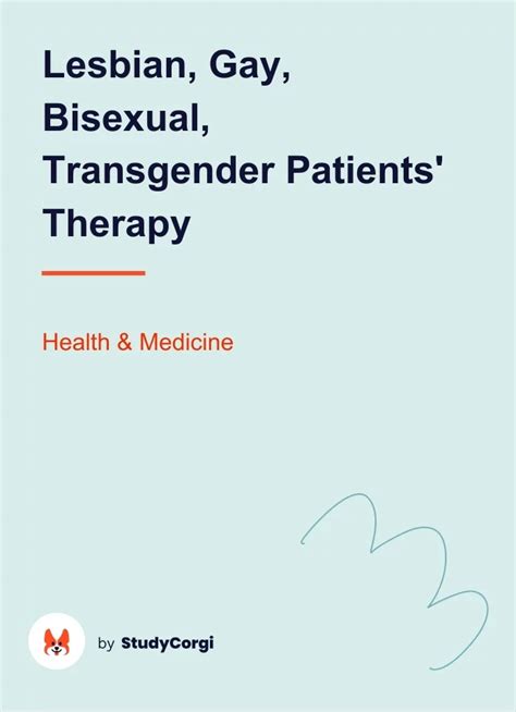 Nursing Interventions For Lesbian Gay Bisexual Transgender Patients Free Essay Example