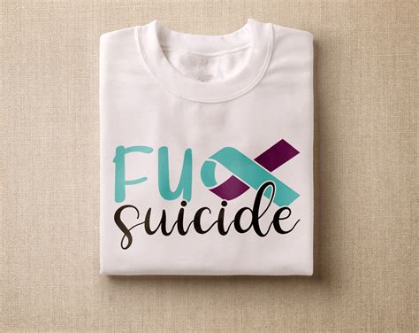 Suicide Prevention Awareness Svg Bundle 6 Designs Teal And Purple