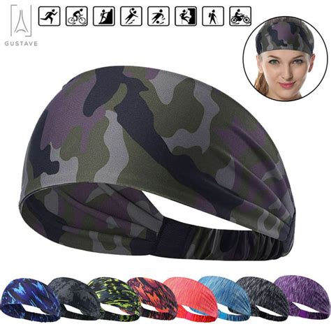 Gustave Sport Workout Headbands For Men Women Sweat Wicking Hair Bands