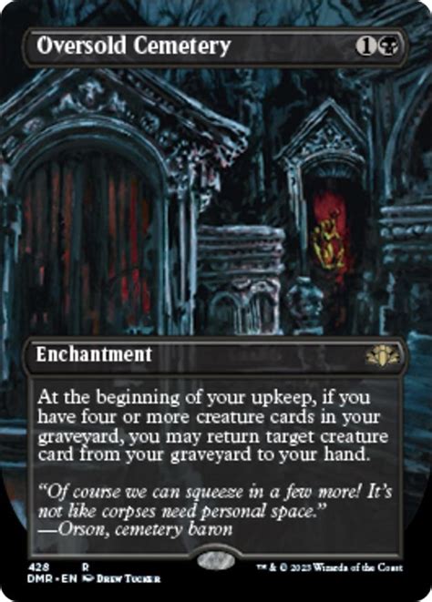 Oversold Cemetery Borderless Dominaria Remastered Magic The