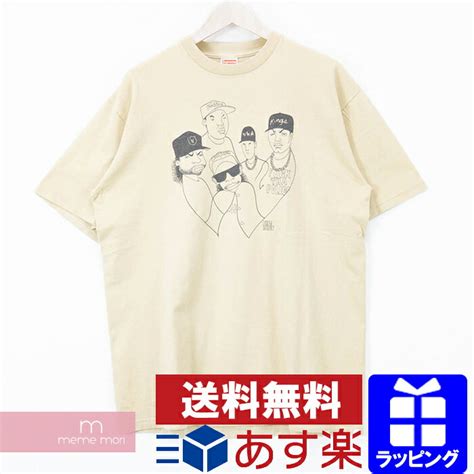 楽天市場Supreme 2001SS N W A Fuck da police シュプリーム プリントTシャツ ラッパーT 半袖 カットソー ベージュ サイズL プレゼント ギフト
