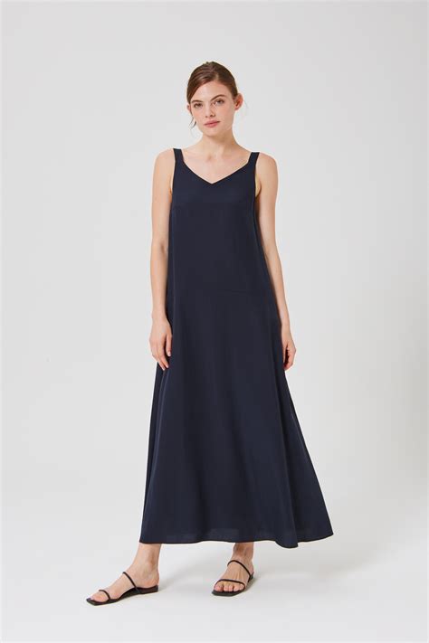 Viscose Drop Waist Tent Dress - Our Second Nature
