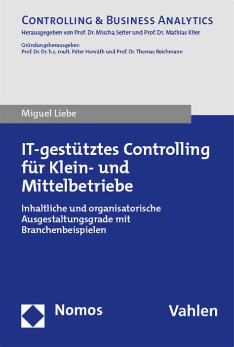 It Gest Tztes Controlling F R Klein Und Mittelbetriebe Von Miguel