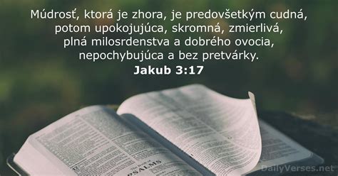 1 júna 2022 Biblický verš dňa Jakub 3 17 DailyVerses net