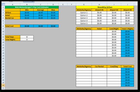 Construction Project Cost Estimate Template Excel Example of Spreadshee ...