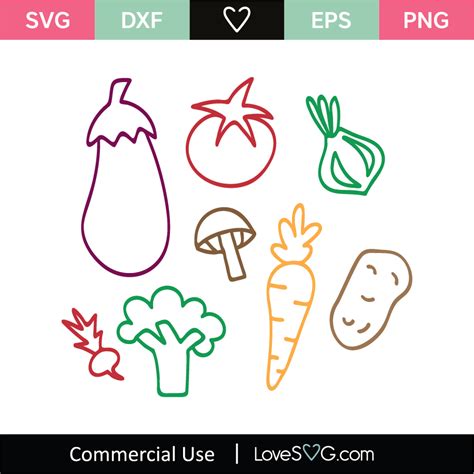 Vegetables Svg Cut File